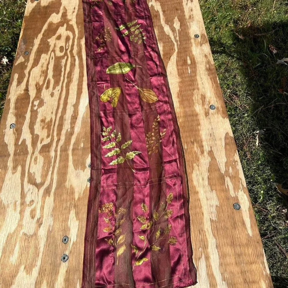 Vintage jones New York scarf Leaves fall‎